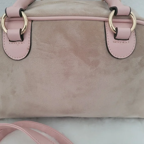 Juicy Couture Pink and Tan Bowler Bag - Picture 2 of 5